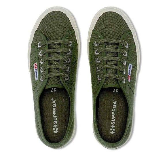 Superga classic Military Green Wool sneakers Size 9/40.  B70 - Picture 1 of 11